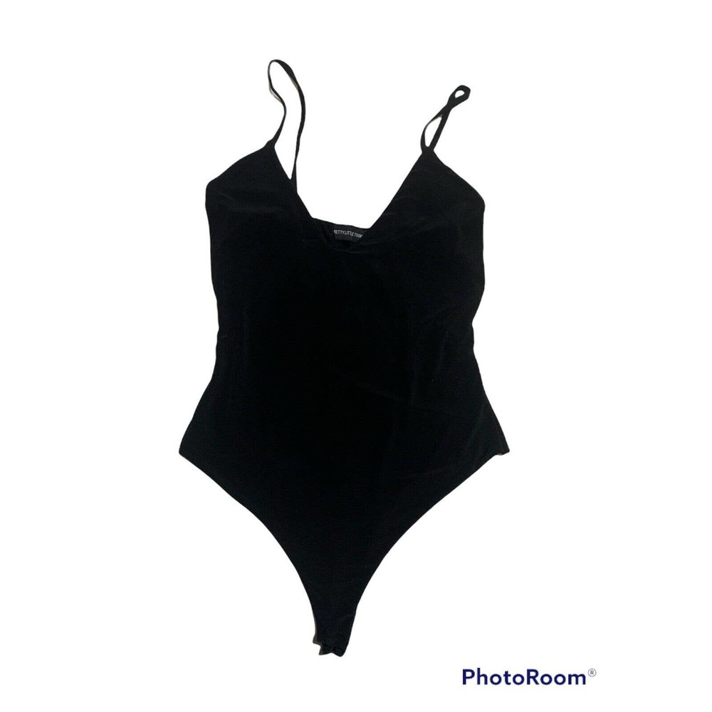 Boby v neck black spaghetti strap - Picture 2 of 4